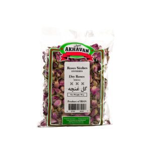 Whole Dry Roses (Gol-e-Ghoncheh) - Akhavan - 60 g ( غنچه گل سرخ اخوان )