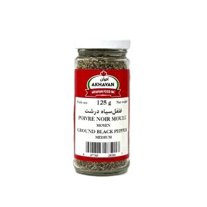 Poivre Noir Moulu Moyen - Akhavan - 125 g