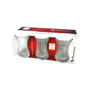 Turkish Tea Glasses - Pasabahce - 6 pcs (5 1/4oz) ( استکان کمر باریک ترکیه ای شش عدد )