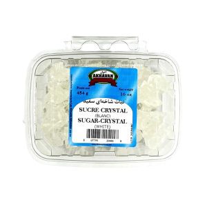Crystal Sugar White (Nabat) - Akhavan - 454 g ( نبات شاخه ای سفید اخوان )
