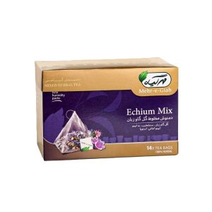 Mixed Herbal Tea (Echium Mix ) - Mehr Giah - 14 Tea Bags - ( دمنوش مخلوط گل گاوزبان مهرگیاه )