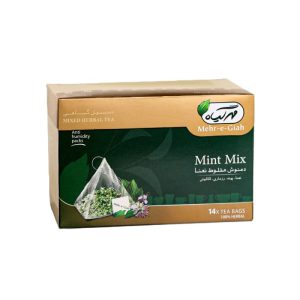 Mixed Herbal Tea ( Mint Mix ) - Mehr Giah - 14 Tea Bags - ( دمنوش مخلوط نعناع مهرگیاه )