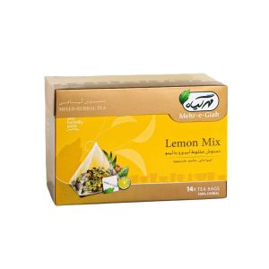 Mixed Herbal Tea ( Lemon Mix ) - Mehr Giah - 14 Tea Bags ( دمنوش مخلوط لیمو و به لیمو مهرگیاه )