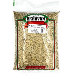 Green Lentils - Akhavan - 10 lbs ( عدس سبز درشت اخوان )