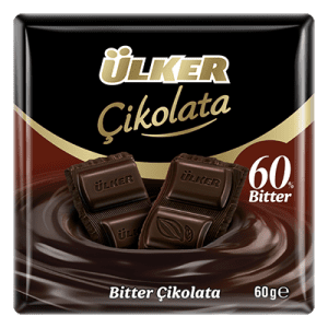 Dark Chocolate 60 % - Ülker - 60 g ( شکلات تلخ )