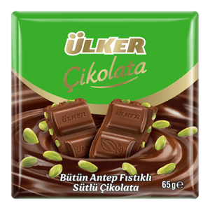 Pistachio Milk Chocolate - Ülker - 65 g ( شکلات شیری پسته ای )